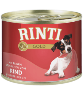 Alimento premium RINTI GOLD Buey 185g