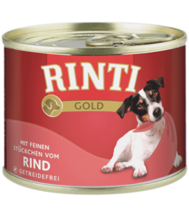 Alimento premium RINTI GOLD Buey 185g