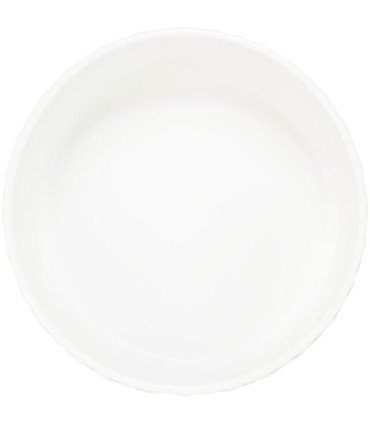 Elegante comedero de cerámica blanco