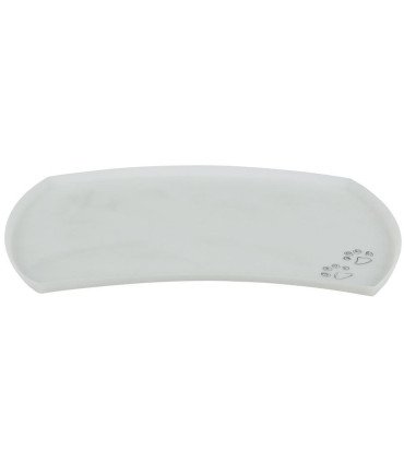 Salvamanteles de silicona transparente, 48×27 cm