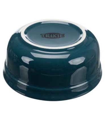 Comederos cerámicos con soporte metálico negro