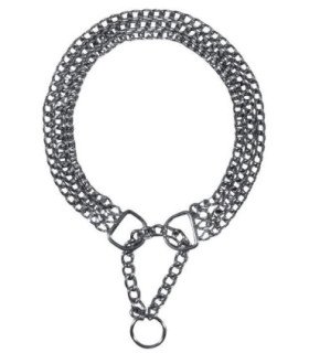 Collar Metal Cromado con Sistema Antitensión