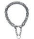 Collar Metal Cromado con Sistema Antitensión