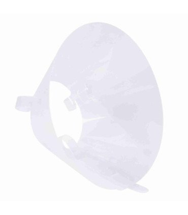 Collar veterinario ajustable y transparente
