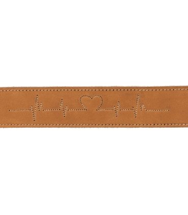 Collar de cuero estilo rustic 'Heartbeat'