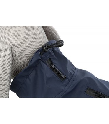 Impermeable Husum azul con reflectantes