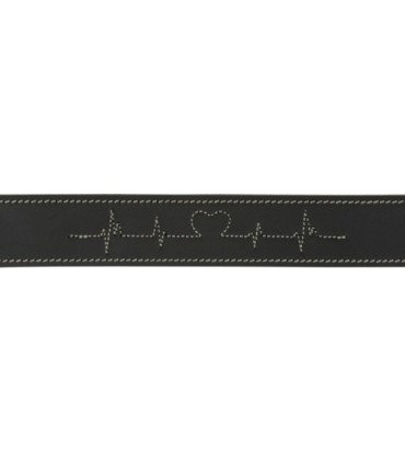 Collar de cuero rústico con anilla en D