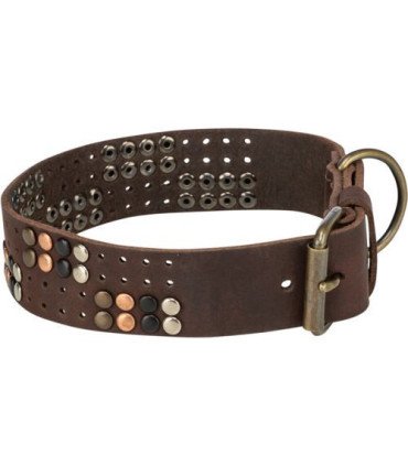 Rustic Collar con remaches
