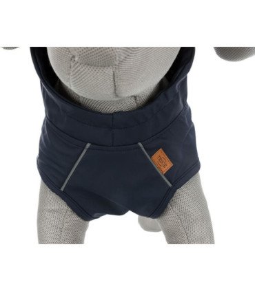 Impermeable Husum azul con reflectantes