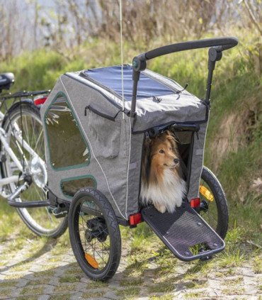 Remolque para bicicleta con accesorios y protección