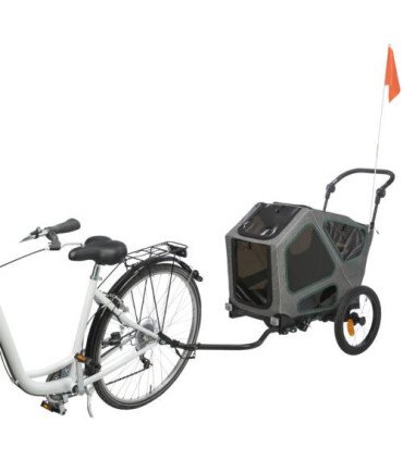 Remolque para bicicleta con accesorios y protección
