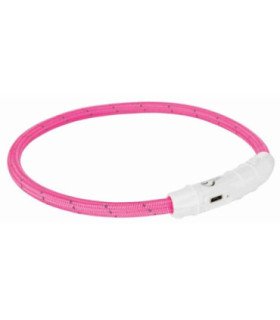 Collar Flash USB con luz rosa y adaptable