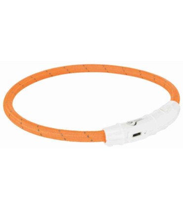 Collar luminoso USB duradero y resistente al agua