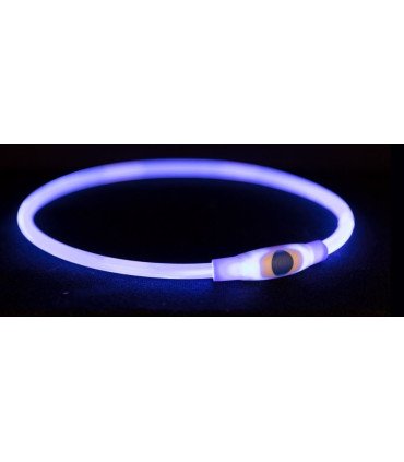 Collar de Aro Flash USB con luz azul resistente al agua