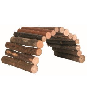 Puente madera natural