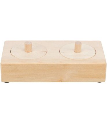 Caja de snacks en madera para ninfas