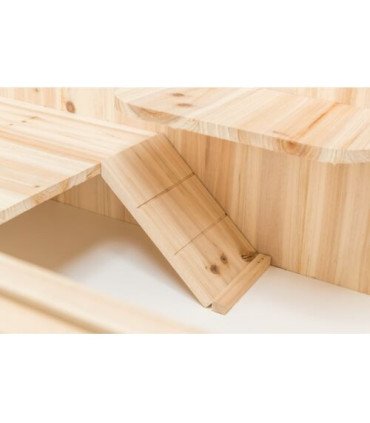 Casa para roedores con panel de acrílico