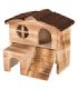 Casita Kasja en madera natural para pequeños animales