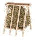 Puerta heno de pie en madera natural plegable