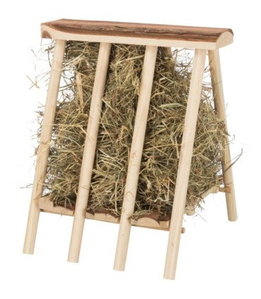 Puerta heno de pie en madera natural plegable