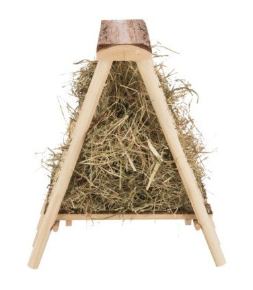 Puerta heno de pie en madera natural plegable