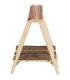 Puerta heno de pie en madera natural plegable