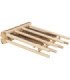 Puerta heno de pie en madera natural plegable