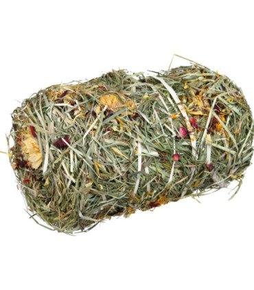 Bloque de Heno con Mezcla de Flores