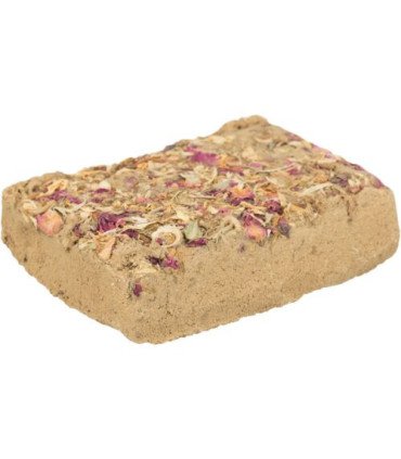 Piedra de arcilla con flores