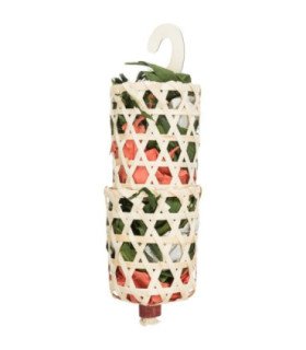 Juguete natural con cuerda de sisal para aves