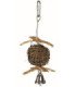 Pelota decorativa de mimbre con cuerda de sisal
