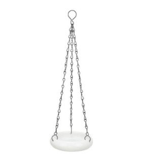 Bebedero colgante blanco, cerámica, 100 ml