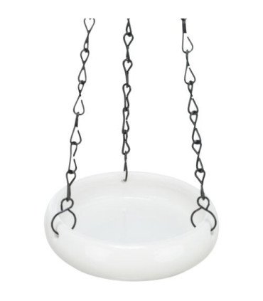 Bebedero colgante blanco, cerámica, 100 ml