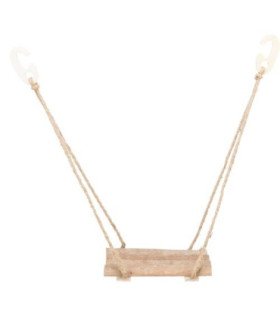 Columpio de madera resistente y seguro