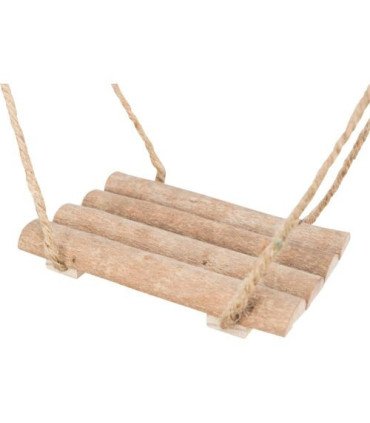 Columpio de madera resistente y seguro