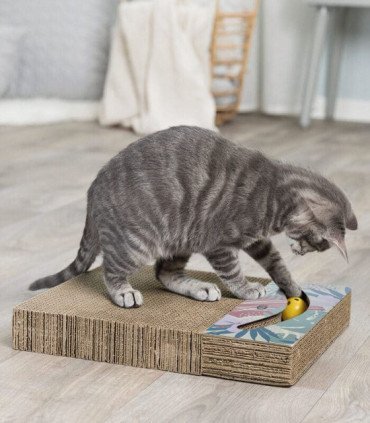 Juguete rascador de cartón para gatos
