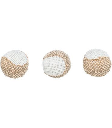 Pelotas Sonajero de yute, tamaño ø 5 cm