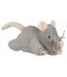 Ratón de felpa con sonido, juguete robusto