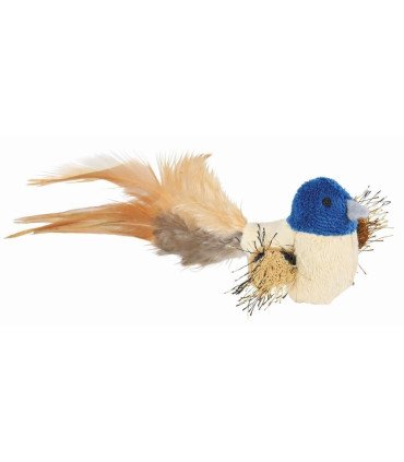 Suave Pájaro de felpa con plumas