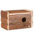 Caja nido de madera natural con accesorios