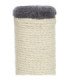 Rascador para gatos en yute y felpa beige