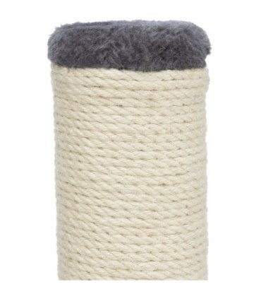 Rascador para gatos en yute y felpa beige