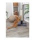 Rascador para gatos en yute y felpa beige