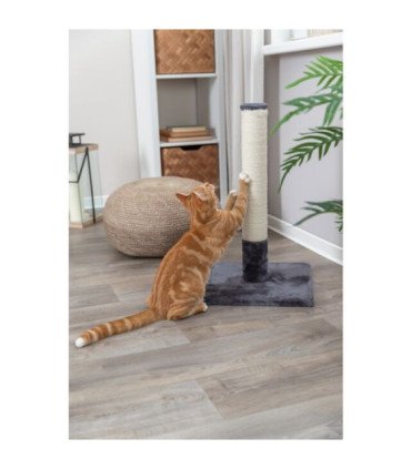 Rascador para gatos en yute y felpa beige
