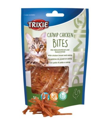 Bolas de pollo con catnip, snack saludable para gatos