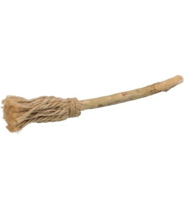 Escoba Matatabi natural con tiras de yute
