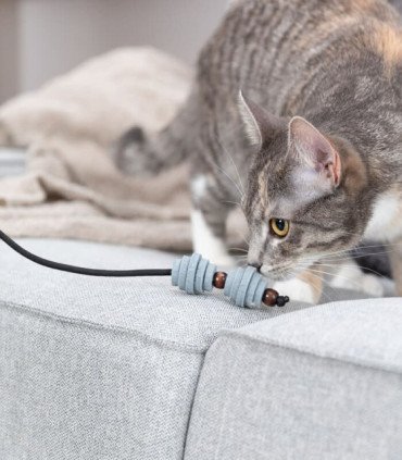 Varita de juego CityStyle gris para gatos