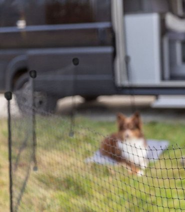 Valla móvil para perros