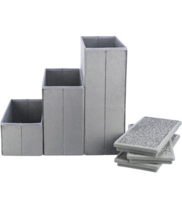 Escalera plegable con alfombra y almacenamiento