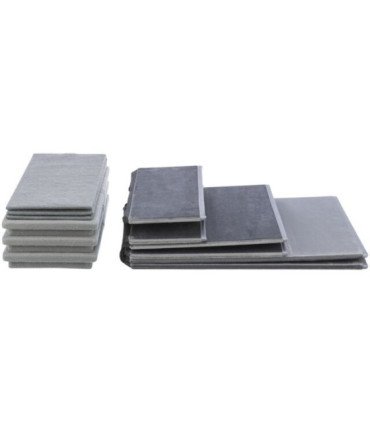 Escalera plegable con alfombra y almacenamiento